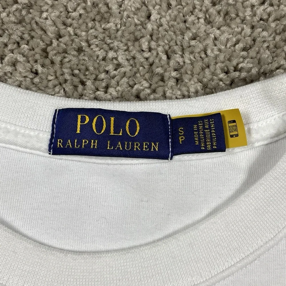 Polo Ralph Lauren Yacht Club Challenge Circle P Sweatshirt White Mens Small - Picture 3 of 10